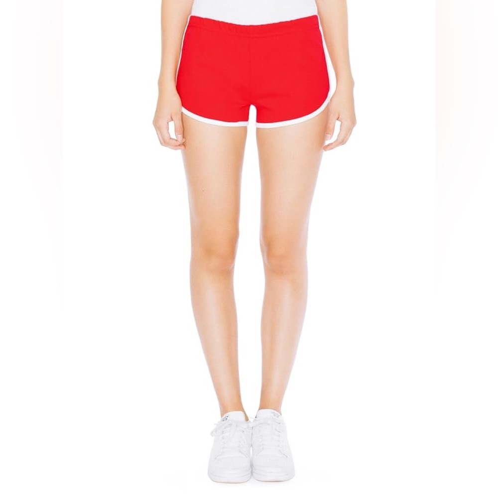 Red Roller Girl Shorts - Los Angeles Apparel